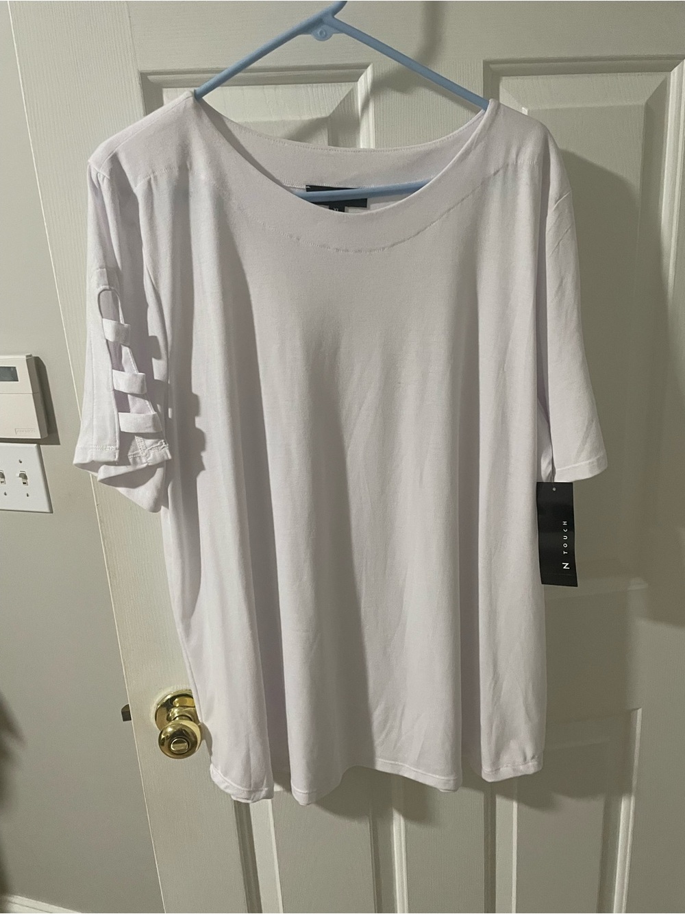 NWT n touch lattice sleeves top xl